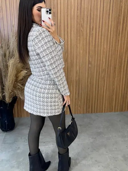 Conjunto Tweed Super Luxo